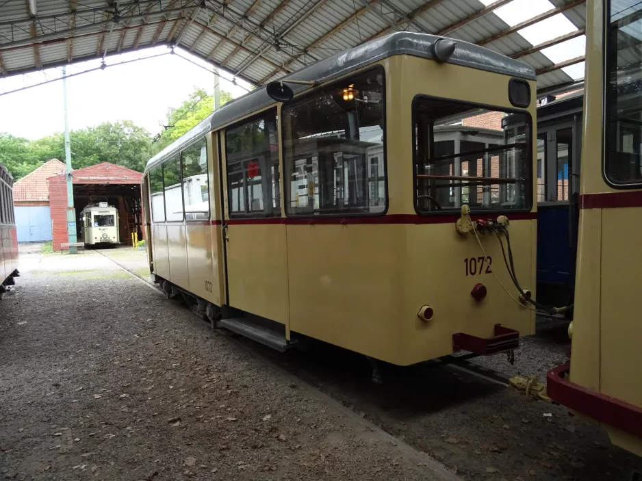 Hannover Beiwagen 1072 innen Straßenbahn-Museum (2020)