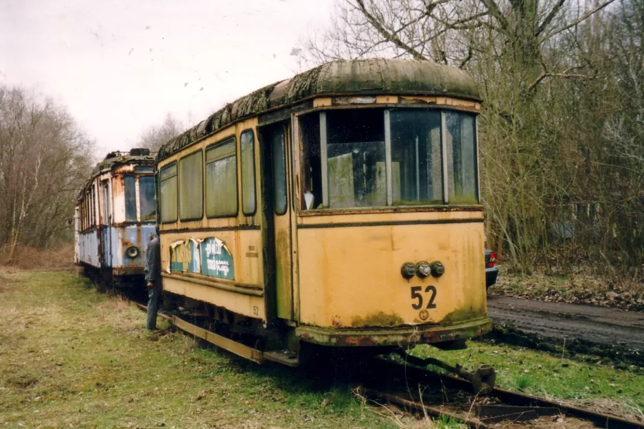 Hannover Beiwagen 52 draußen Hannoversches Straßenbahn-Museum (2004)