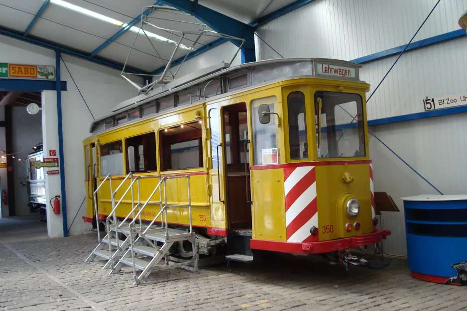 Hannover Fahrschulwagen 350 auf Hannoversches Straßenbahn-Museum (2014)