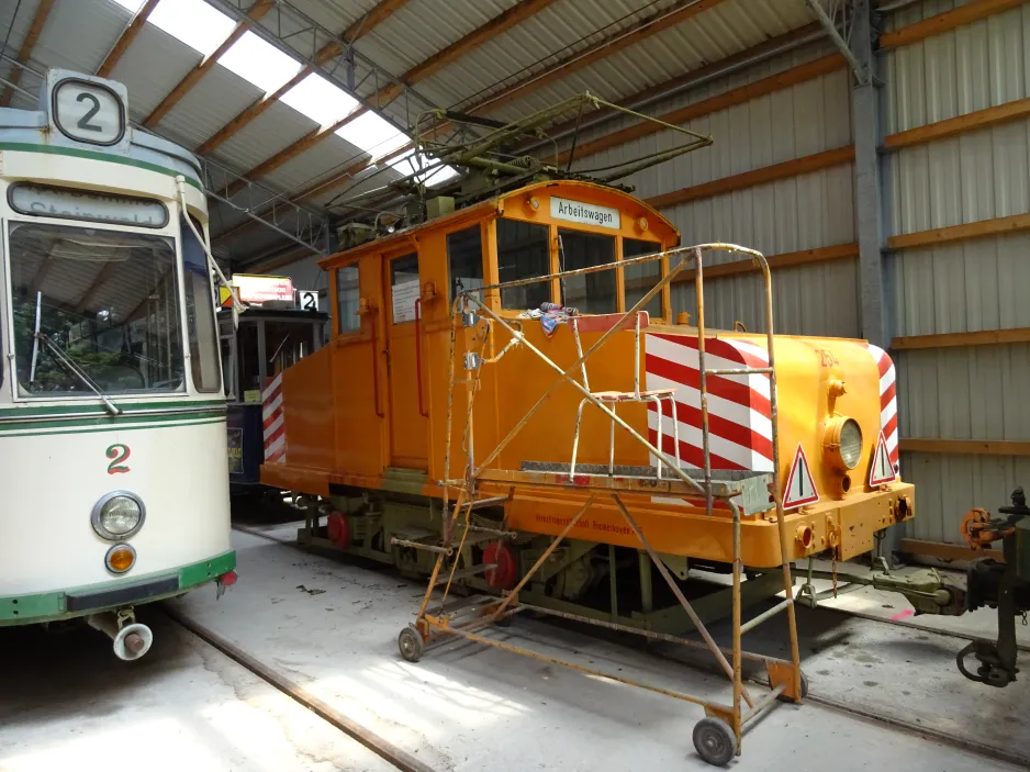 Hannover Motorgüterwagen 254 im Hannoversches Straßenbahn-Museum (2024)