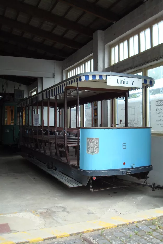 Hannover Offen Beiwagen 6 auf Straßenbahn-Museum (2008)