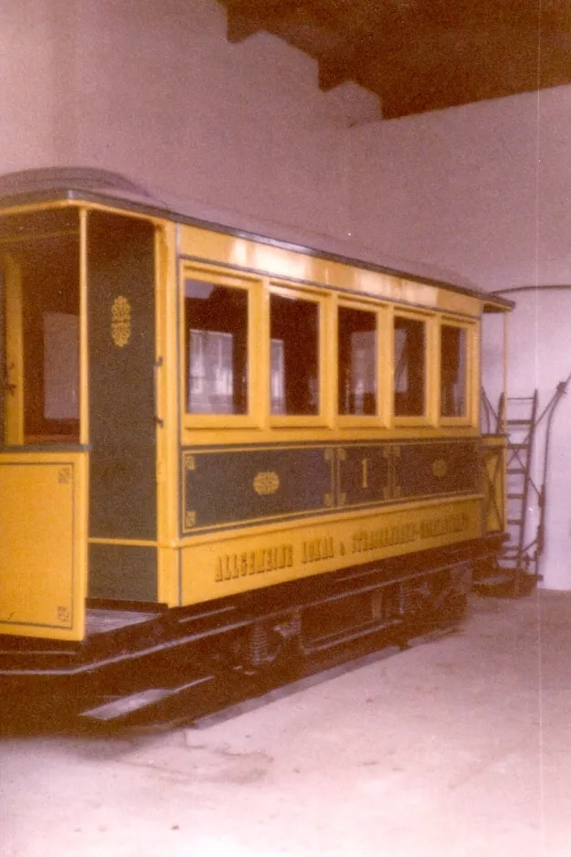 Hannover Pferdestraßenbahnwagen 1 auf Hannoversches Straßenbahn-Museum (1988)
