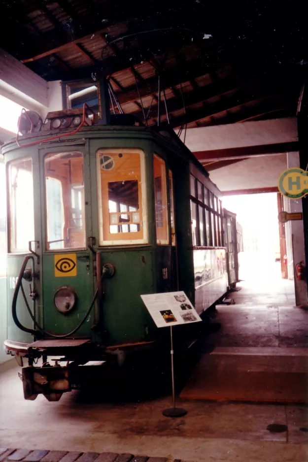 Hannover Triebwagen 160 auf Hannoversches Straßenbahn-Museum (2000)