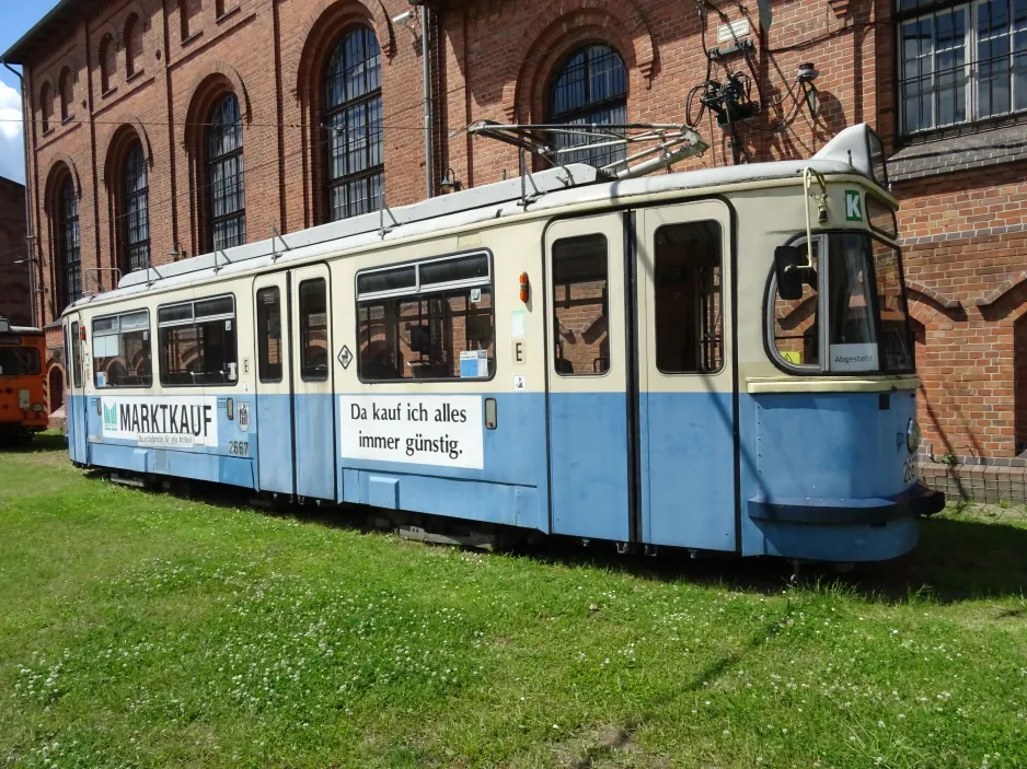 Hannover Triebwagen 2667 auf Hannoversches Straßenbahn-Museum (2024)