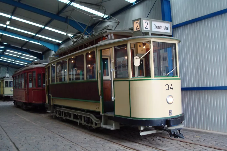 Hannover Triebwagen 34 auf Straßenbahn-Museum (2008)