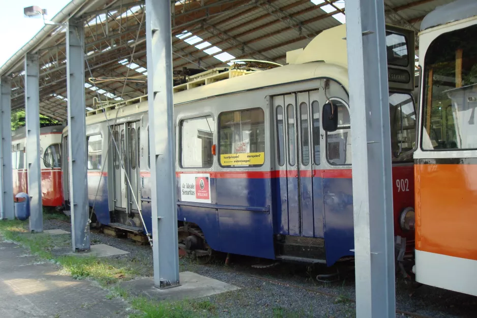 Hannover Triebwagen 902 im Depot Hannoversches Straßenbahn-Museum (2014)