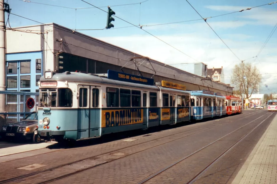 Heidelberg Gelenkwagen 228 am Betriebshof (1998)