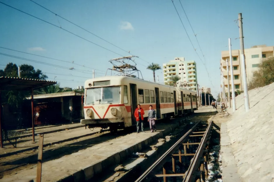 Helwan Straßenbahnlinie 40  am Helwan (2002)