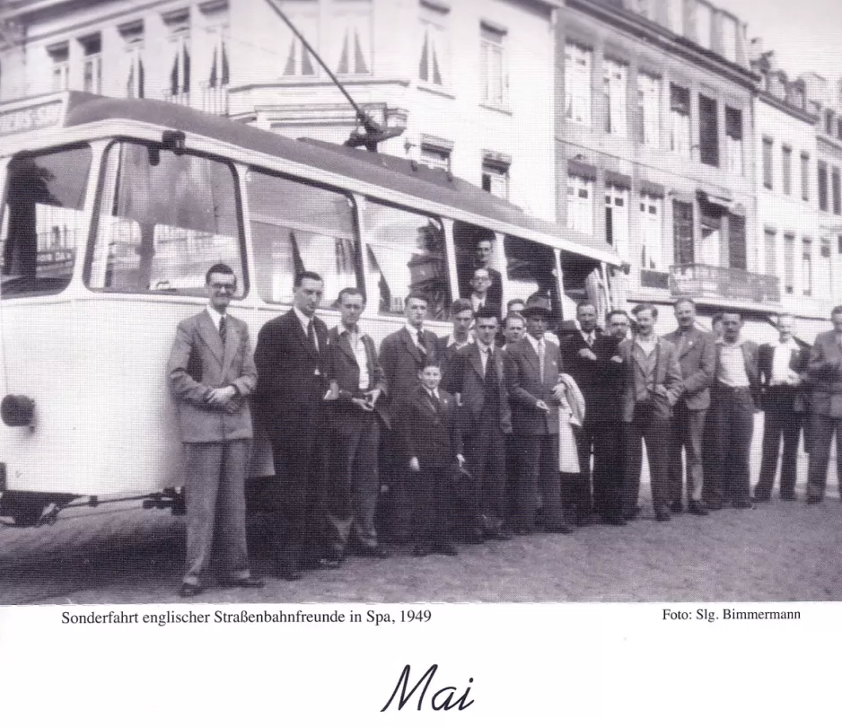 Kalender: Brüssel Regionallinie Verviers 578 im Spa (1949)