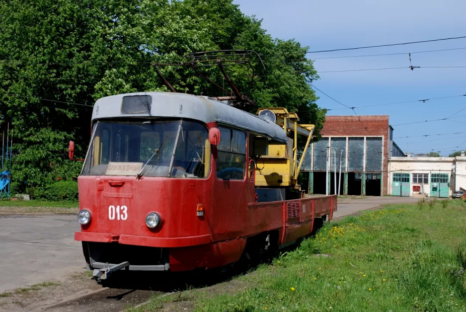 Kaliningrad Arbeitswagen 013 am Tramvaynoye Depo (2012)