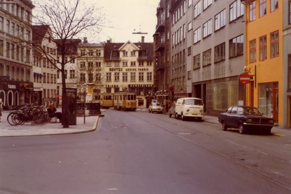 Kopenhagen Straßenbahnlinie 5 mit Triebwagen 567 nahe bei Vandkunsten (1972)