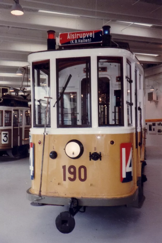 Kopenhagen Triebwagen 190 im HT Museum (1984)