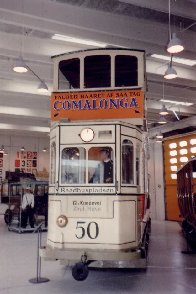 Kopenhagen Triebwagen 50 im Hovedstadsområdets Trafikselskabsmuseum (1984)
