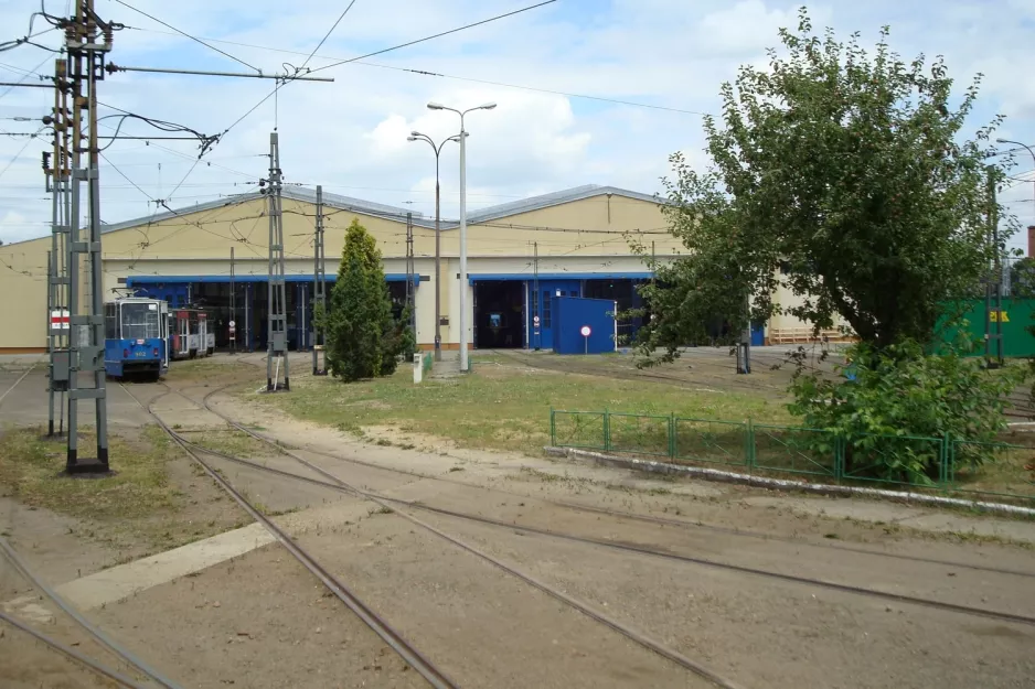 Krakau vor dem Depot Zajezdnia tramwajowa Podgórze (2008)