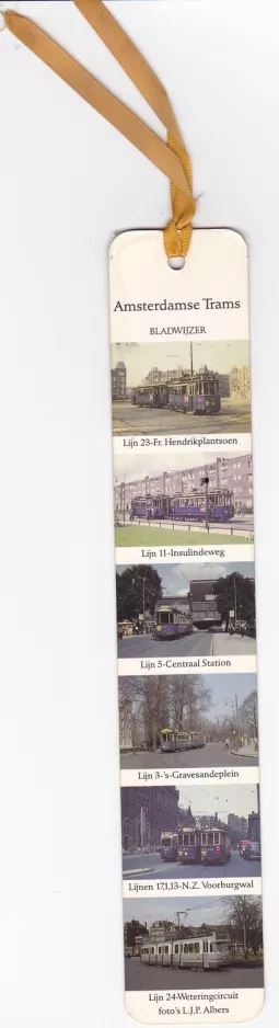 Lesezeichen: Amsterdam Party-Linie 23 auf Fr. Hendrikplantsoen (1989)