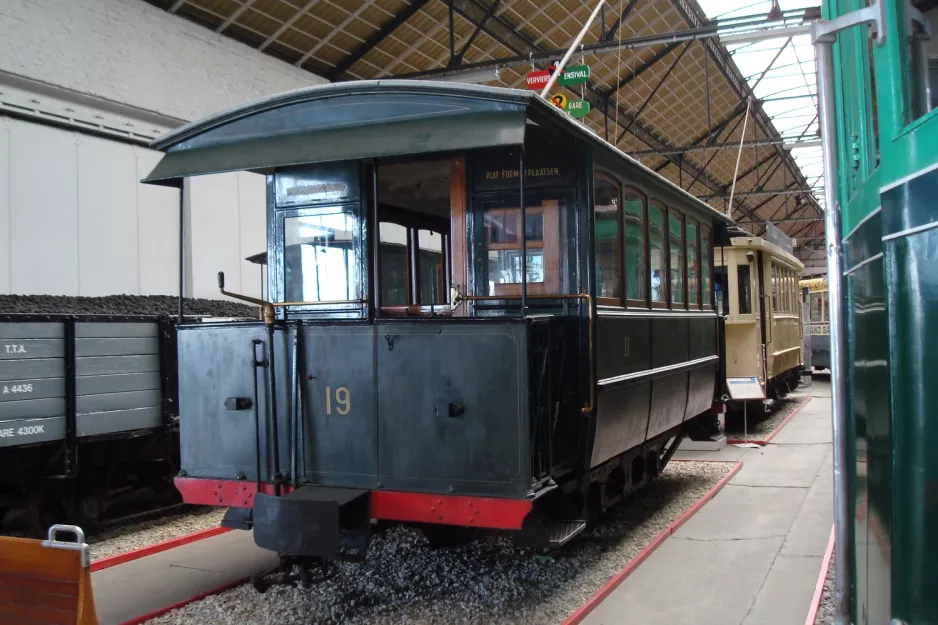 Lüttich Triebwagen 19 im Musée des Transports en Commun (2010)