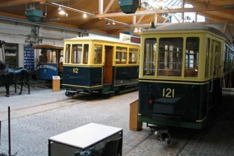 Luxemburg Pferdestraßenbahnwagen 7 auf Tramways Municipaux. Musée des Tramways et des Bus de Luxembourg (2010)