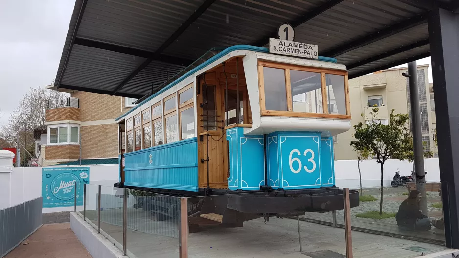 Málaga Triebwagen 63 am Av. Juan Sebastián Elcano, 133 (2018)