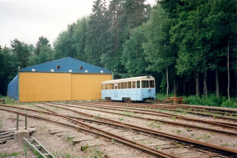 Malmköping Beiwagen 615 vor Museispårvägen (1995)