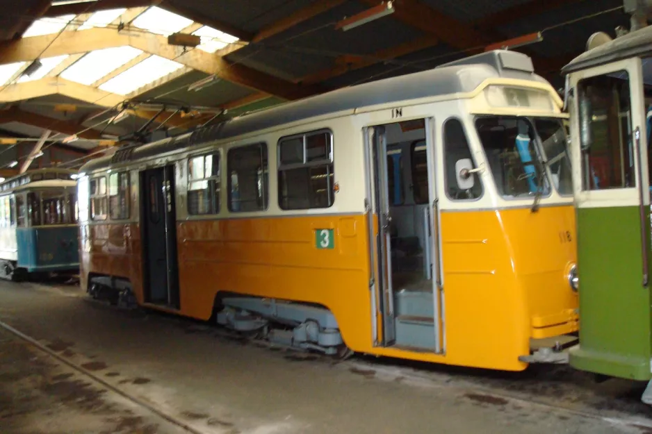 Malmköping Triebwagen 118 im Depot Hall III (2012)