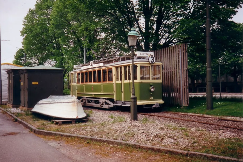 Malmö Museumswagen 20 am Teknikens och Sjöfartens Hus (1999)