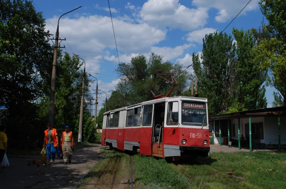 Mariupol Arbeitswagen PV-51 am Zaozerna St (2012)