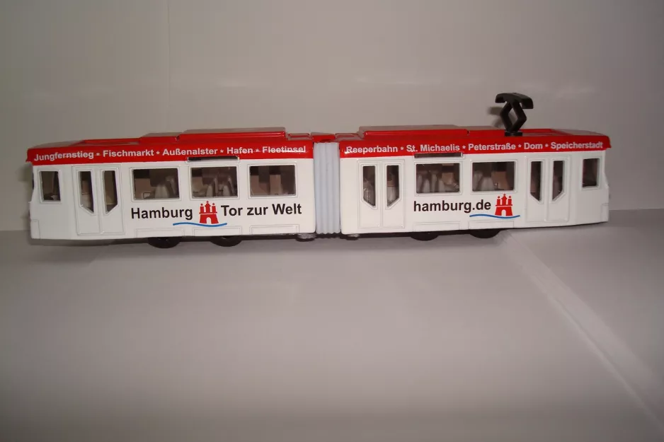 Modellstraßenbahn: Hamburg, Seitenansicht (2000)