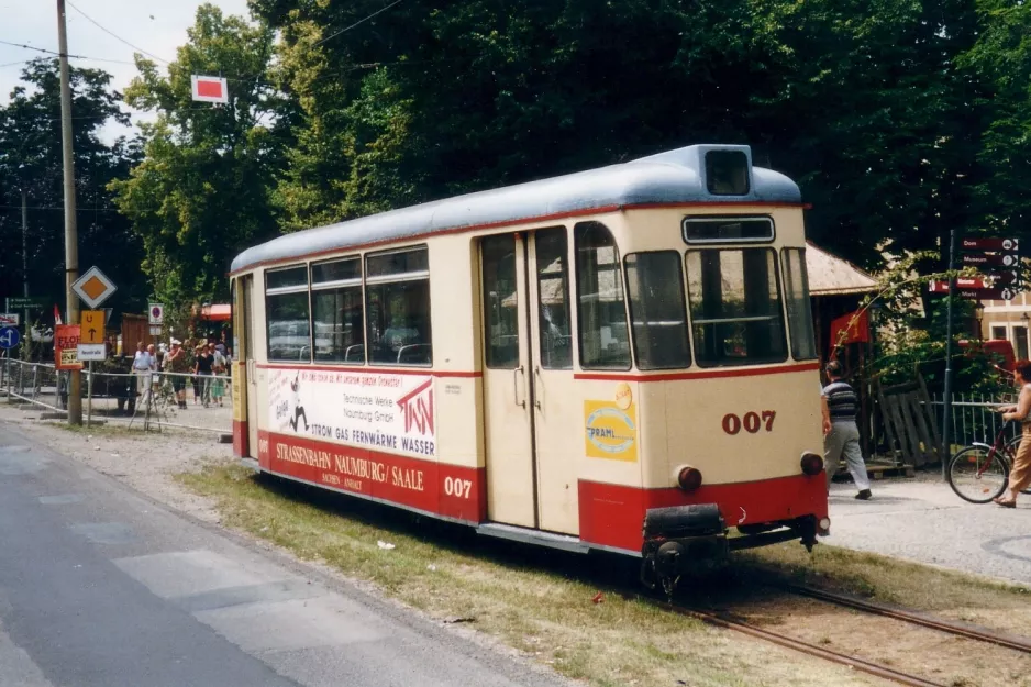 Naumburg (Saale) Beiwagen 007 auf der Seitenbahn bei Vogelwiese (2003)