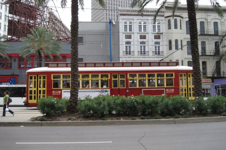 New Orleans Linie 47 Canal Streetcar mit Triebwagen 2017 auf Canal street (2010)