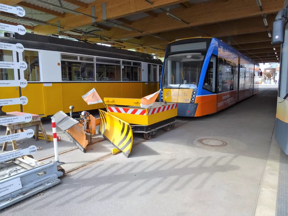 Nordhausen Schneepflug im Depot Straßenbahndepot Grimmelallee (2017)