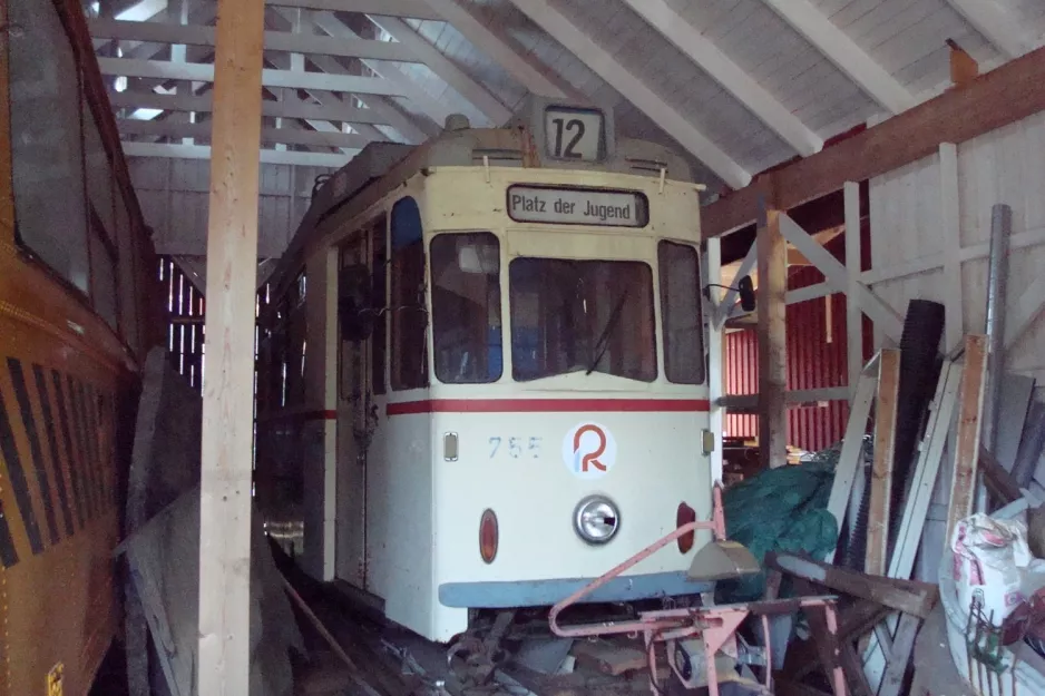 Nordingrå Triebwagen 755 innen Car barn (2009)