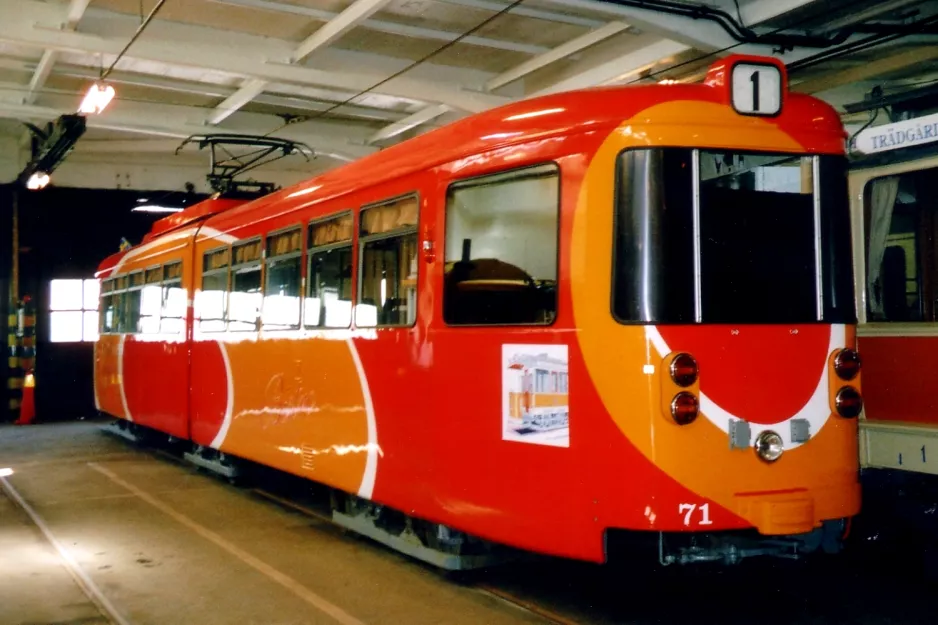 Norrköping Gelenkwagen 71 "Köpenhamm" innen Stohagsgatan (2005)