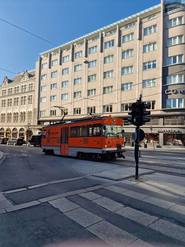 Oslo Arbeitswagen 357 am Nationaltheatret Stortingsgata (2023)