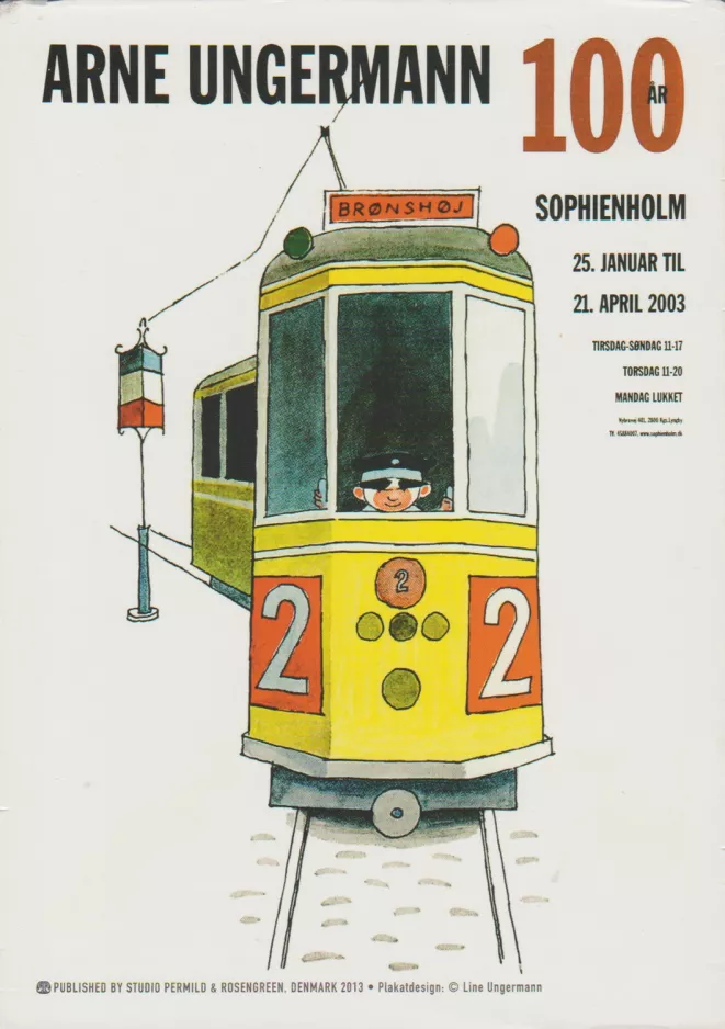 Plakat: Kopenhagen Straßenbahnlinie 2 Sophieholm (2003)