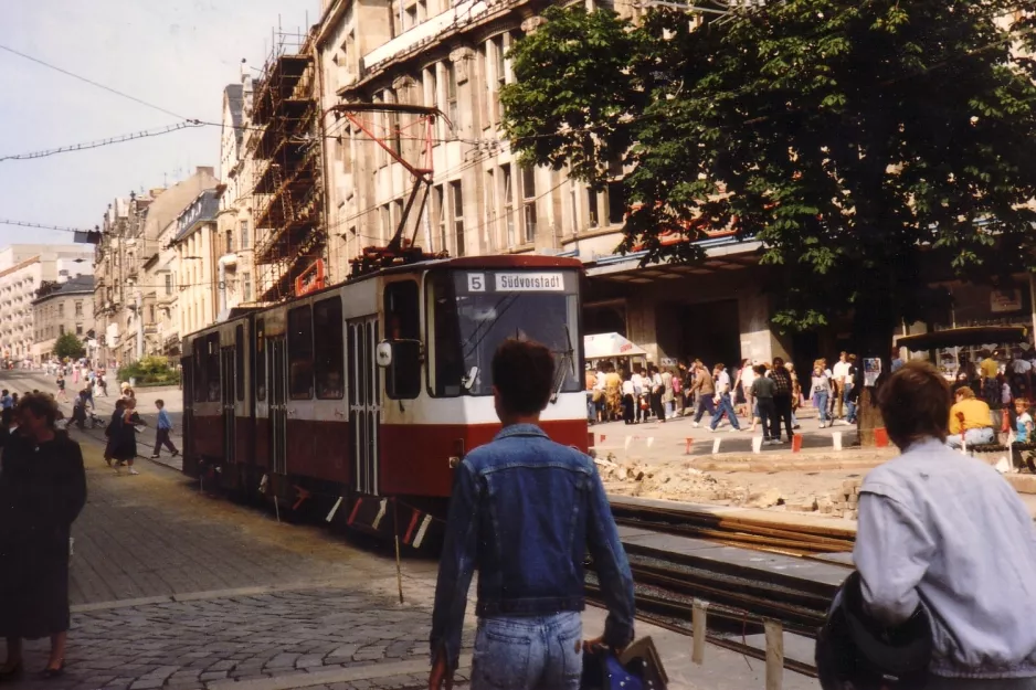 Plauen Straßenbahnlinie 5  auf Tunnel (1990)