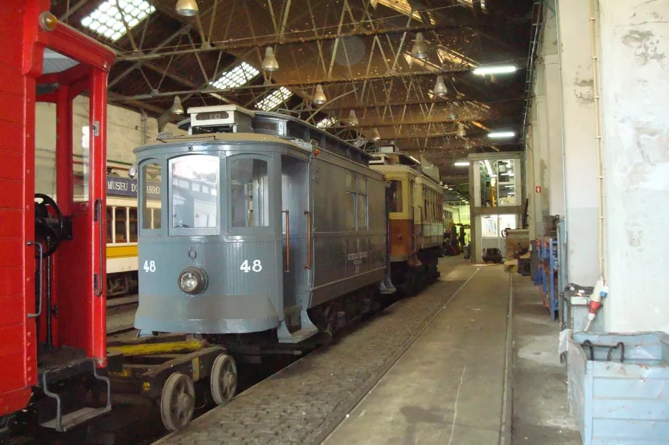 Porto Arbeitswagen 48 im Depot Massarelos (2008)
