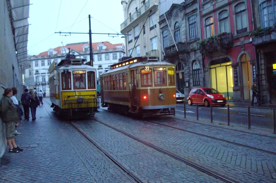 Porto Ausflugslinie Tram City Tour mit Triebwagen 203 auf Rua de Augusto Rosa (2008)