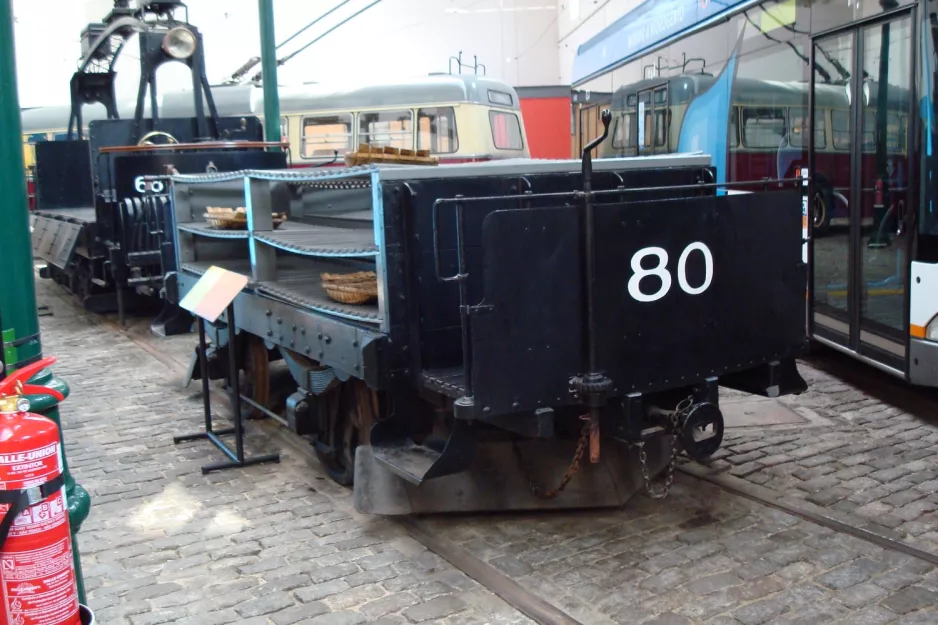 Porto Güterwagen 80 "Fiskevogn" im Museu do Carro Eléctrico (2008)