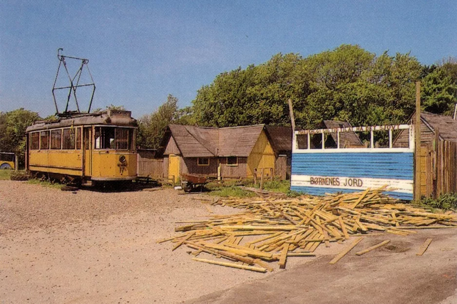 Postkarte: Aarhus Triebwagen 17 im Børnenes Jord (1973-1976)