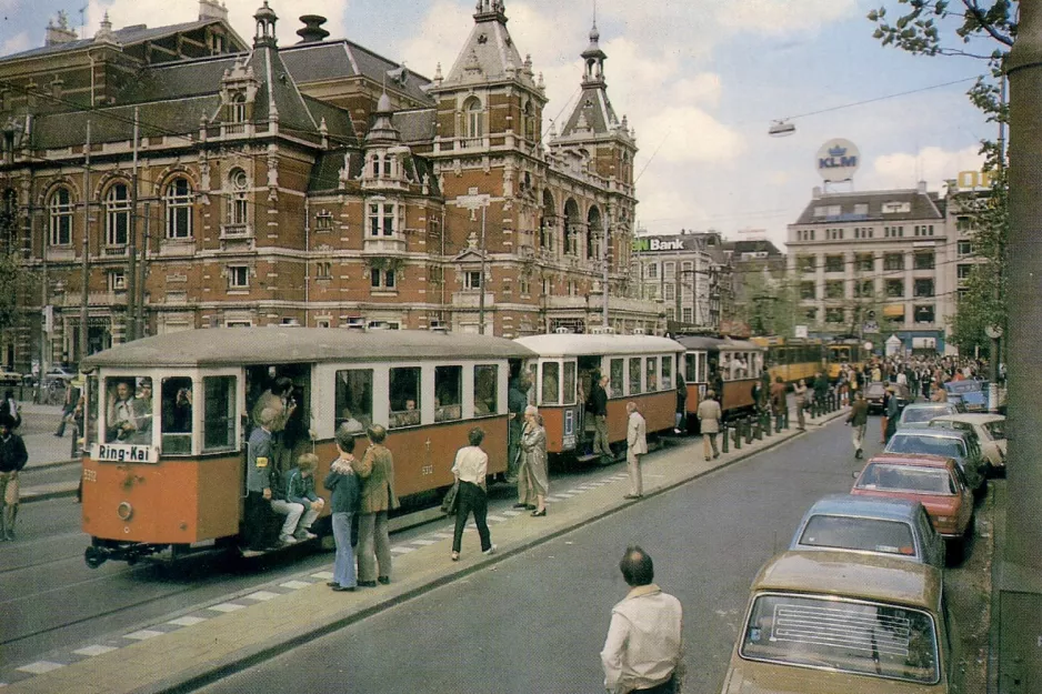 Postkarte: Amsterdam Beiwagen 5312 auf Leidseplein (1981)