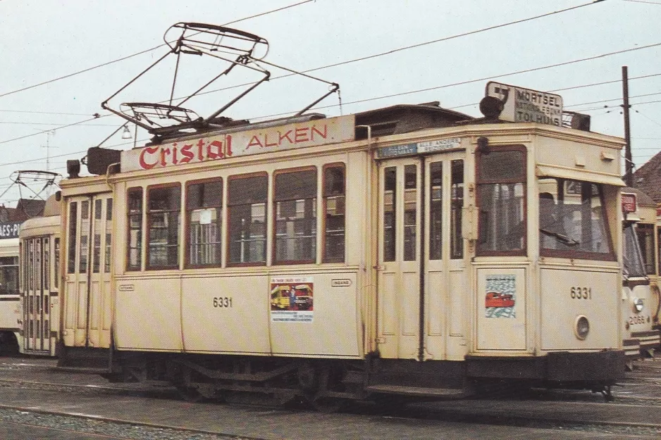 Postkarte: Antwerpen Triebwagen 6331 am Diksmuidelaan (1970)