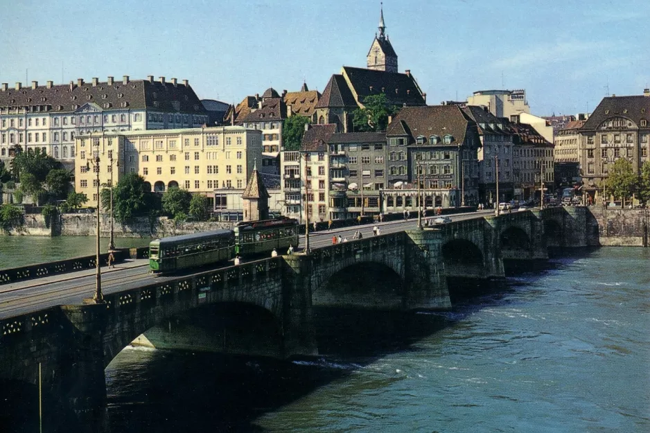 Postkarte: Baselnah Rheingasse (1965)