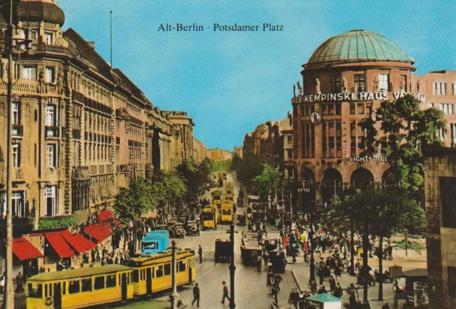 Postkarte: Berlin am Potsdamer Platz (1929)