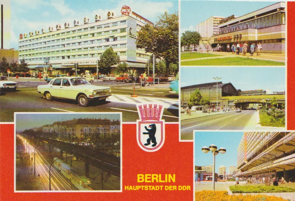 Postkarte: Berlin auf Schönhauser Allee (1980)