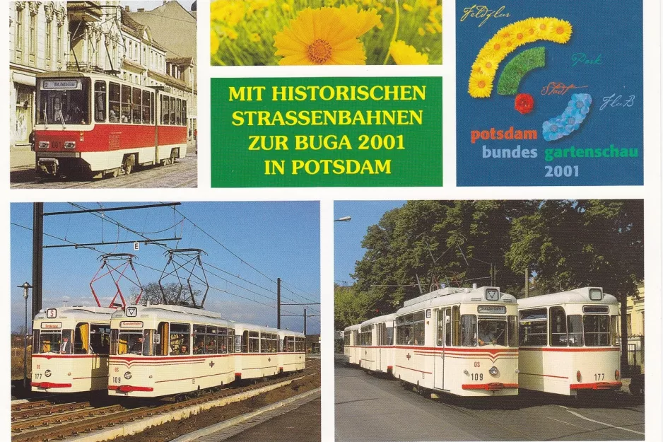 Postkarte: Berlin Gelenkwagen 001nah Brandenburger Str. (2001)