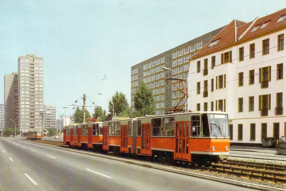 Postkarte: Berlin Zusätzliche Linie 29 auf Karl-Marx-Allee (1985)
