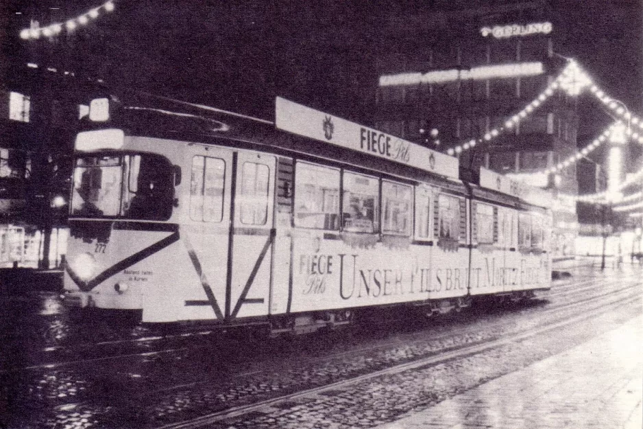 Postkarte: Bochum Gelenkwagen 272 auf Witten, Berliner Straße (1988)