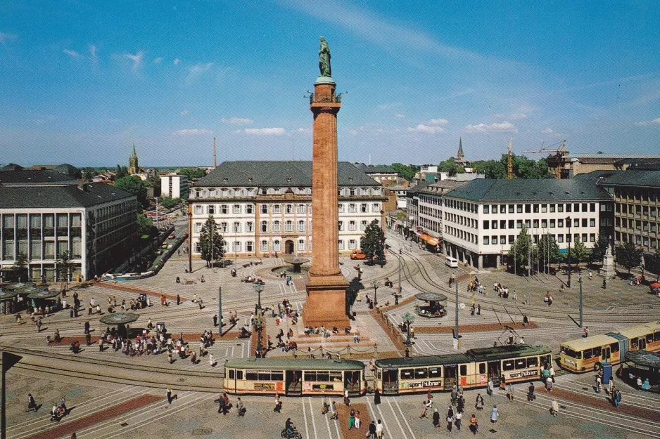 Postkarte: Darmstadt am Luisenplatz (1976)