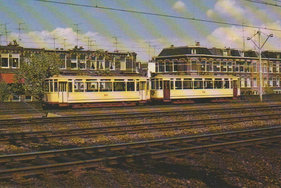 Postkarte: Den Haag Triebwagen 810 nahe bei Scheveningen (1982)