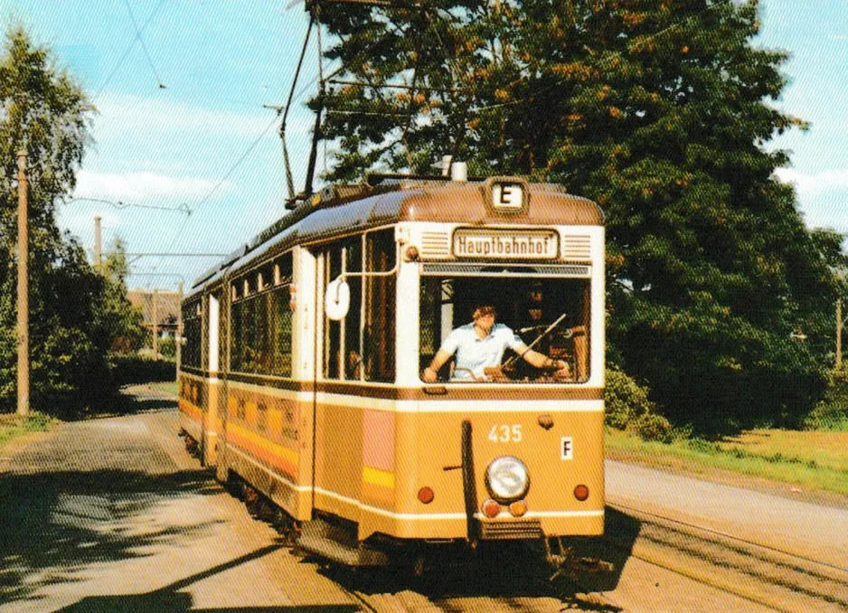 Postkarte: Dortmund Gelenkwagen 435 am Schleife Brackel (1985)